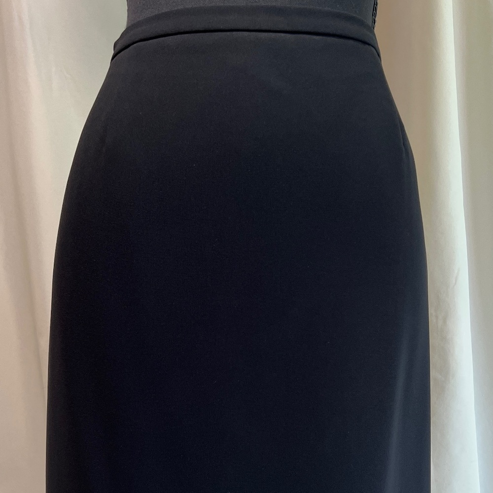 Ann Taylor Petite Black Triacetate Suit Skirt, 10P